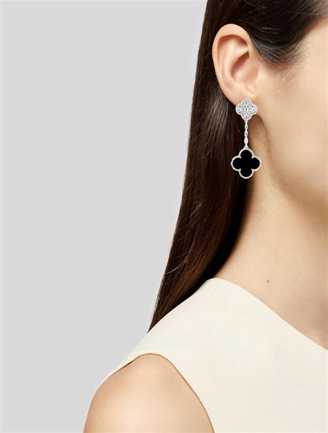 van cleef and arpels replica earrings|van cleef arpels alhambra earrings.